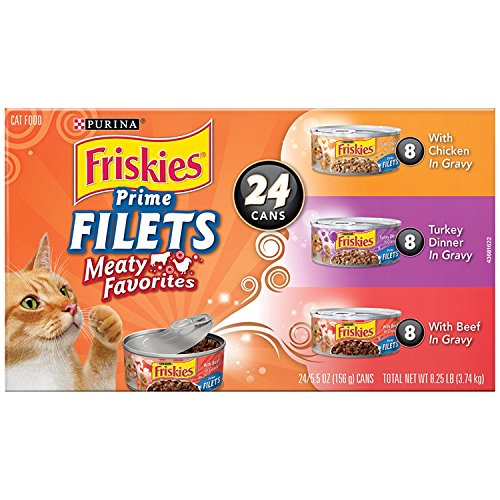 Purina Friskies Gravy Wet Cat Food Variety Pack, Prime Filets Me