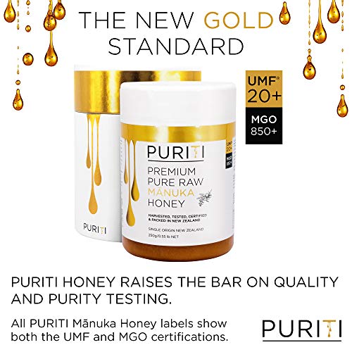 Puriti Manuka Honey, Umf 20+ | Premium Quality Authentic Superfo