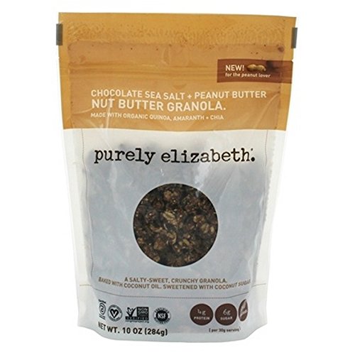 Purely Elizabeth, Nut Butter Granola,Chocolate Sea Salt And Pean