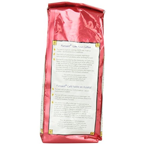 Puroast Low Acid Ground Coffee, Half Caff French Roast, High Ant