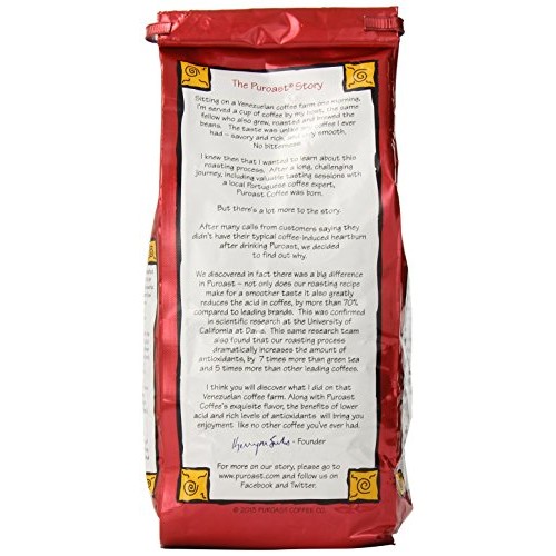 Puroast Low Acid Ground Coffee, Nutcracker Sweet Blend Flavor, H