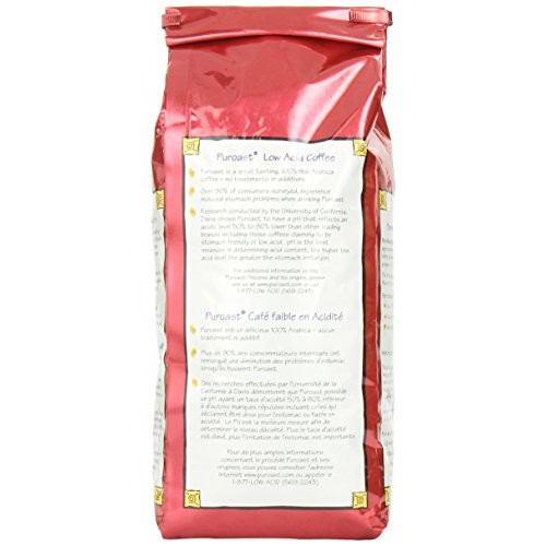 Puroast Low Acid Whole Bean Coffee, Organic French Roast, High A