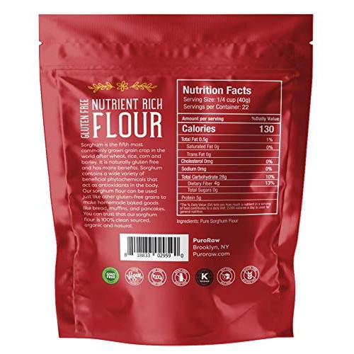 Sorghum Flour, 2lbs, Gluten Free flour, Jowar Flour, Sweet White... Sorghum Flour, 2lbs, Gluten Free flour, Jowar Flour, Sweet White...