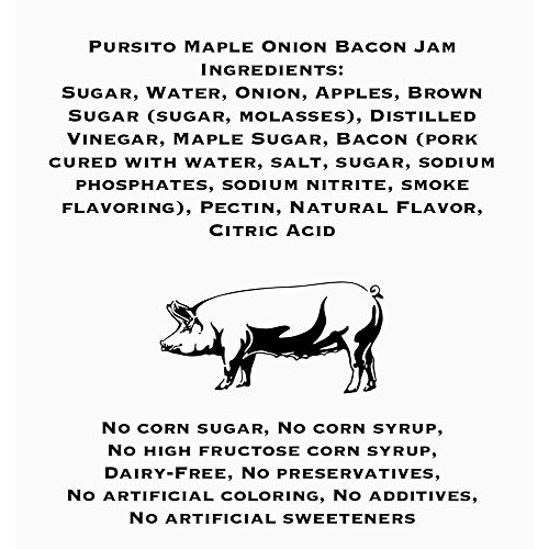 Pursito Homemade Delicious Maple &Amp; Onion Bacon Jam Spread For Bu