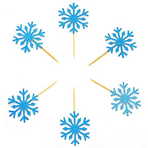 Putwo 20 Counts Wedding Cake Decorating Frozen Cupcake Toppers T