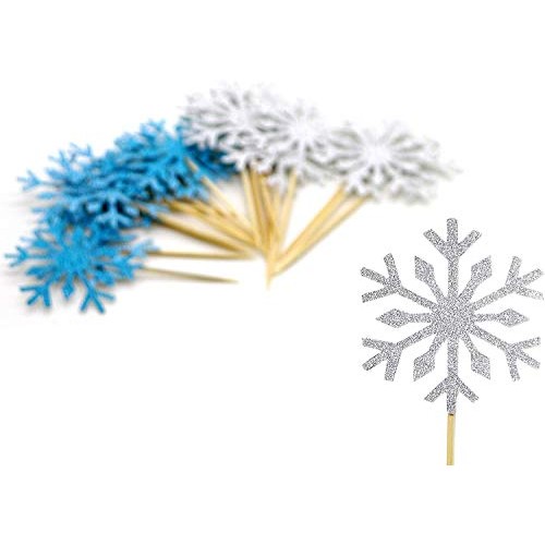 Putwo 20 Counts Wedding Cake Decorating Frozen Cupcake Toppers T
