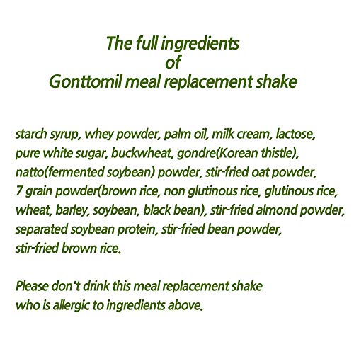 Pyeongchang Hanggi Gonttomil Meal Replacement Shake, Korean Prot
