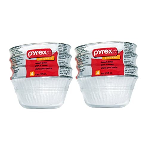 Pyrex Glass 6-Ounce Custard Cups, Set of 4 2