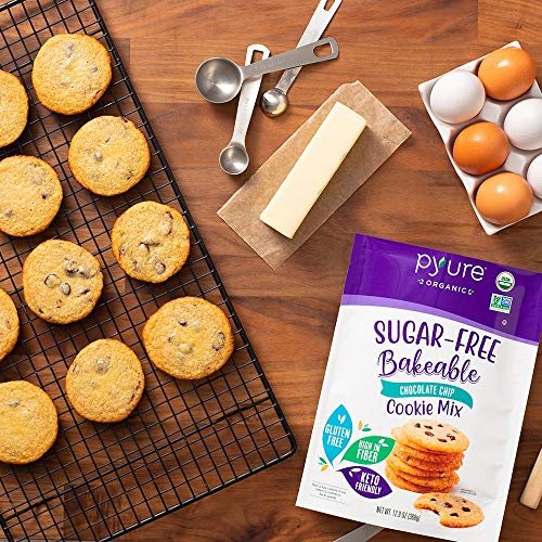 Organic Chocolate Chip Cookie Mix By Pyure | Sugar-Free, Keto, L