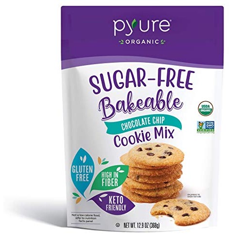 Organic Chocolate Chip Cookie Mix By Pyure | Sugar-Free, Keto, L