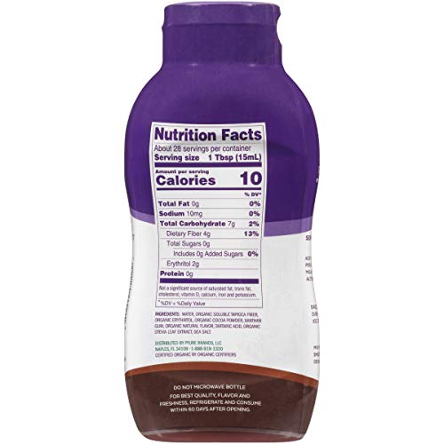 Organic Chocolate Flavored Syrup By Pyure | Sugar-Free, Keto, 1