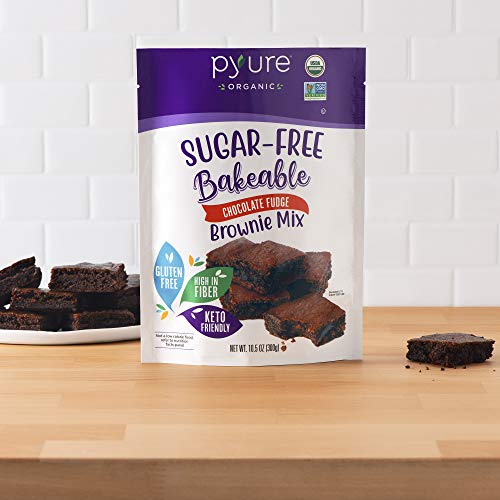 Organic Chocolate Fudge Brownie Mix By Pyure | Sugar-Free, Keto,