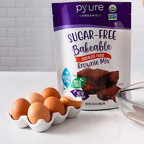 Organic Chocolate Fudge Brownie Mix By Pyure | Sugar-Free, Keto,