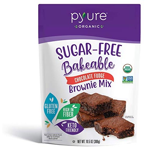 Organic Chocolate Fudge Brownie Mix By Pyure | Sugar-Free, Keto,