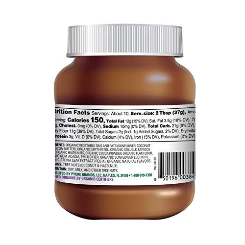 Organic Hazelnut Spread With Cocoa By Pyure | Keto Friendly, No