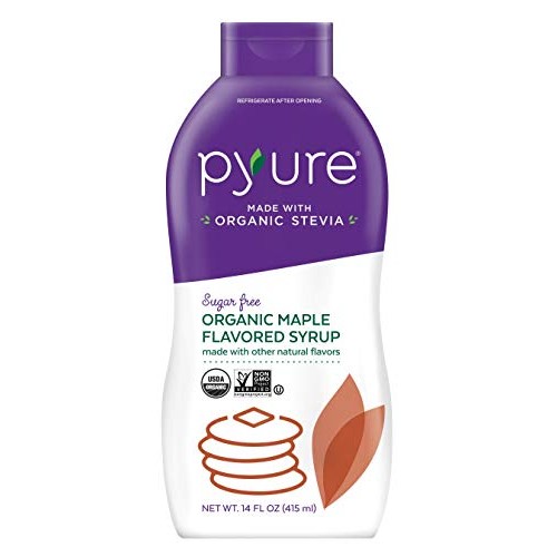 Organic Maple Flavored Syrup, Sugar Free, Low Net Carbs, Pancake