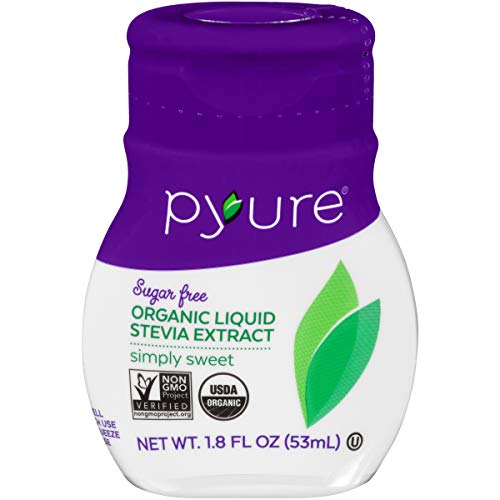 Pyure Organic Liquid Stevia Extract Sweetener, Simply Sweet, Sug