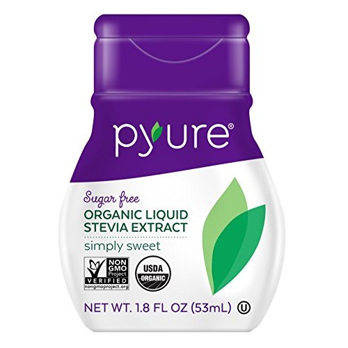 Pyure Organic Liquid Stevia Extract Sweetener, Simply Sweet, Sug