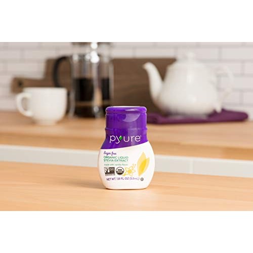 Pyure Organic Liquid Stevia Extract Sweetener, Vanilla, Sugar Su