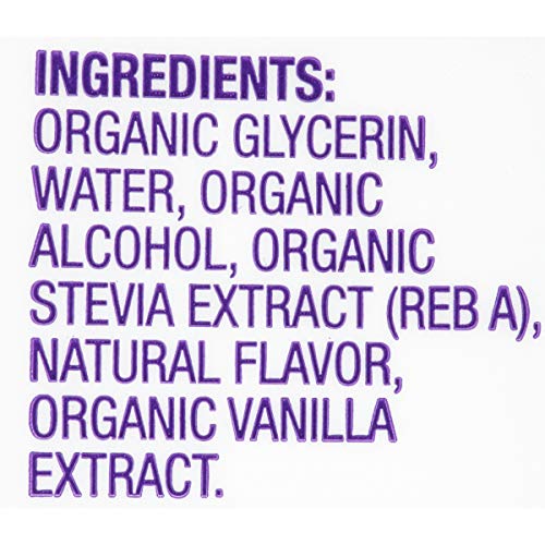 Pyure Organic Liquid Stevia Extract Sweetener, Vanilla, Sugar Su