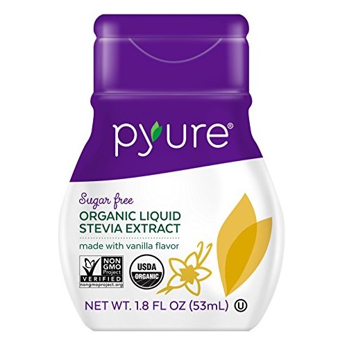 Pyure Organic Liquid Stevia Extract Sweetener, Vanilla, Sugar Su