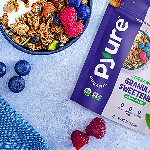 Pyure Organic Stevia Sweetener Blend, 2:1 Sugar Substitute, Gran