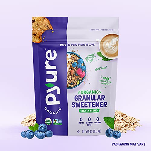 Pyure Organic Stevia Sweetener Blend, 2:1 Sugar Substitute, Gran