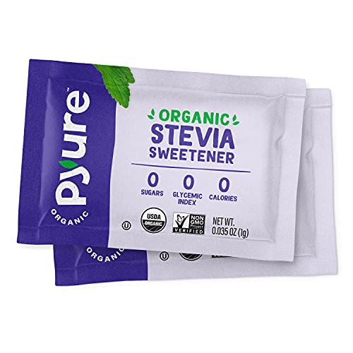 Pyure Organic Stevia Sweetener Packets, Granulated Sugar Substit