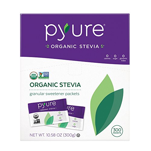 Pyure Organic Stevia Sweetener Packets, Granulated Sugar Substit