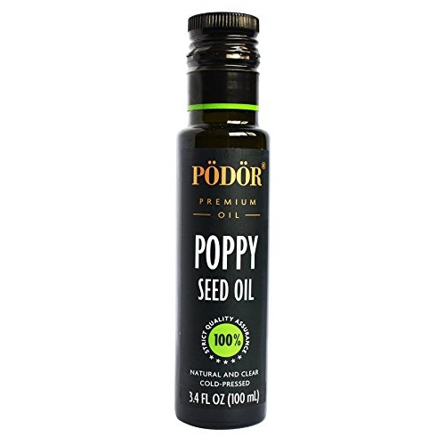 Pödör Premium Poppy Seed Oil - 3.4 Fl. Oz. - Cold-Pressed, 100%