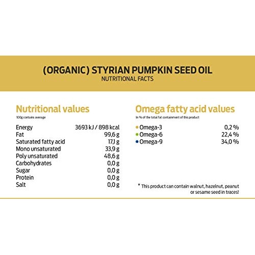 Pödör Premium Styrian Pumpkin Seed Oil - 8.4 Fl. Oz. - Cold-Pres