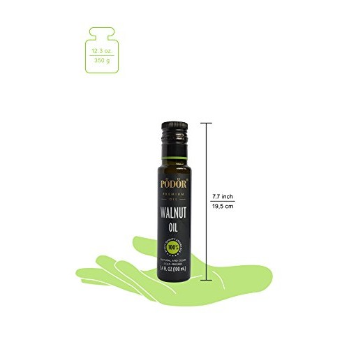 Pödör Premium Walnut Oil - 3.4 Fl. Oz. - Cold-Pressed, 100% Natu