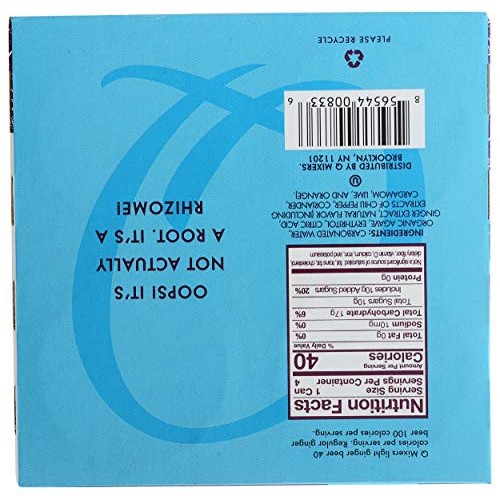 Q Drinks, Ginger Beer Lite, Net Wt. 30 Fl Oz Pack Of 4