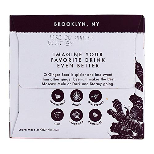 Q Drinks Soda Ginger Beer Can 7.5Fz 4Pk, 7.5 Fz