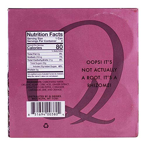 Q Drinks Soda Ginger Beer Can 7.5Fz 4Pk, 7.5 Fz