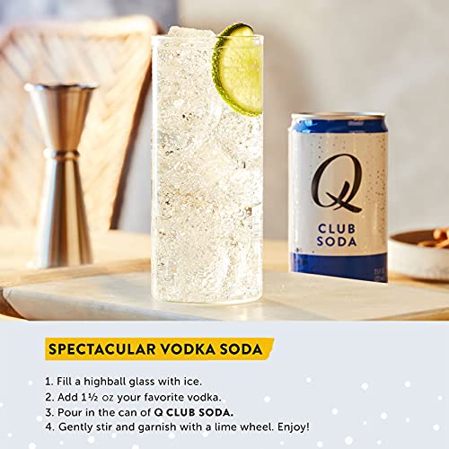 Q Mixers Club Soda, Premium Cocktail Mixer, 7.5 Oz 12 Cans