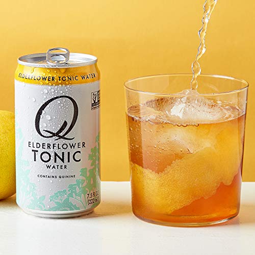 Q Mixers Elderflower Tonic Water, Premium Cocktail Mixer Made Wi