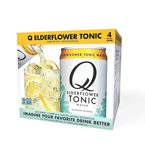 Q Mixers Elderflower Tonic Water, Premium Cocktail Mixer Made Wi