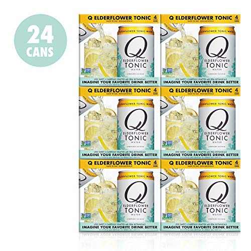Q Mixers Elderflower Tonic Water, Premium Cocktail Mixer Made Wi