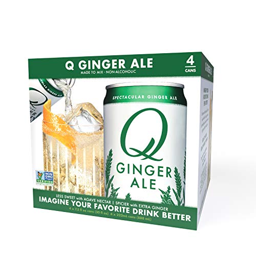 Q Mixers Ginger Ale, Premium Cocktail Mixer, 7.5 Oz 24 Cans Q Mixers Ginger Ale, Premium Cocktail Mixer, 7.5 Oz 24 Cans