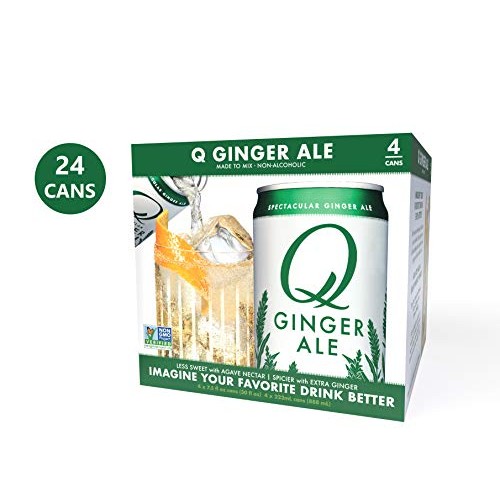 Q Mixers Ginger Ale, Premium Cocktail Mixer, 7.5 Oz 24 Cans Q Mixers Ginger Ale, Premium Cocktail Mixer, 7.5 Oz 24 Cans