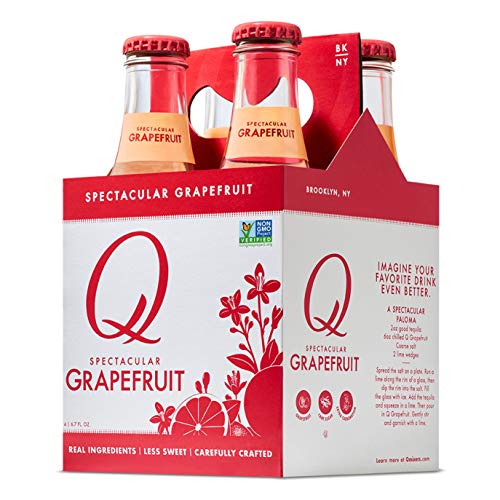 Q Mixers Grapefruit, Premium Cocktail Mixer, 6.7 Oz 24 Bottles