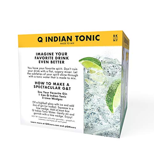 Q Mixers Indian Tonic Water, Premium Cocktail Mixer, 7.5 Oz 12