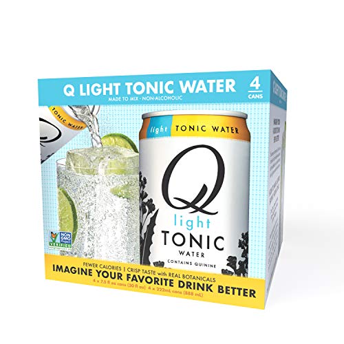 Q Mixers Light Tonic Water, Premium Cocktail Mixer, 7.5 Oz 24 C