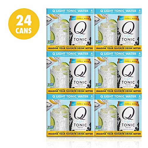 Q Mixers Light Tonic Water, Premium Cocktail Mixer, 7.5 Oz 24 C