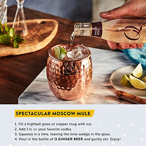 Q Mixers Ginger Beer, Premium Cocktail Mixer, 6.7 Oz 24 Bottles