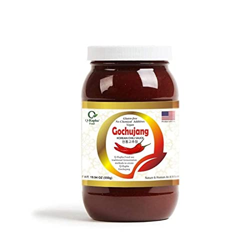 Q-Rapha Premium Korean Gochujang Chili Paste, Gluten-free, Non...