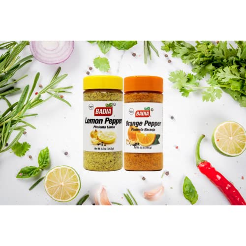 Badia Lemon & Orange Citrus Pepper Bundle - Lemon Pepper and Ora...