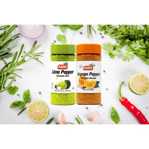 Badia Lime & Orange Citrus Pepper Bundle - Lime Pepper and Orang...