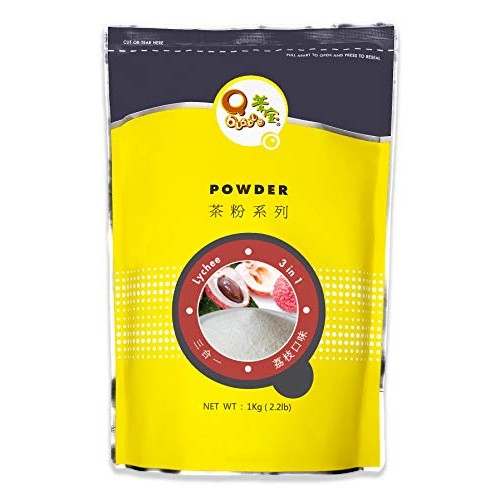 Qbubble Tea Powder, Lychee, 2.2 Pound